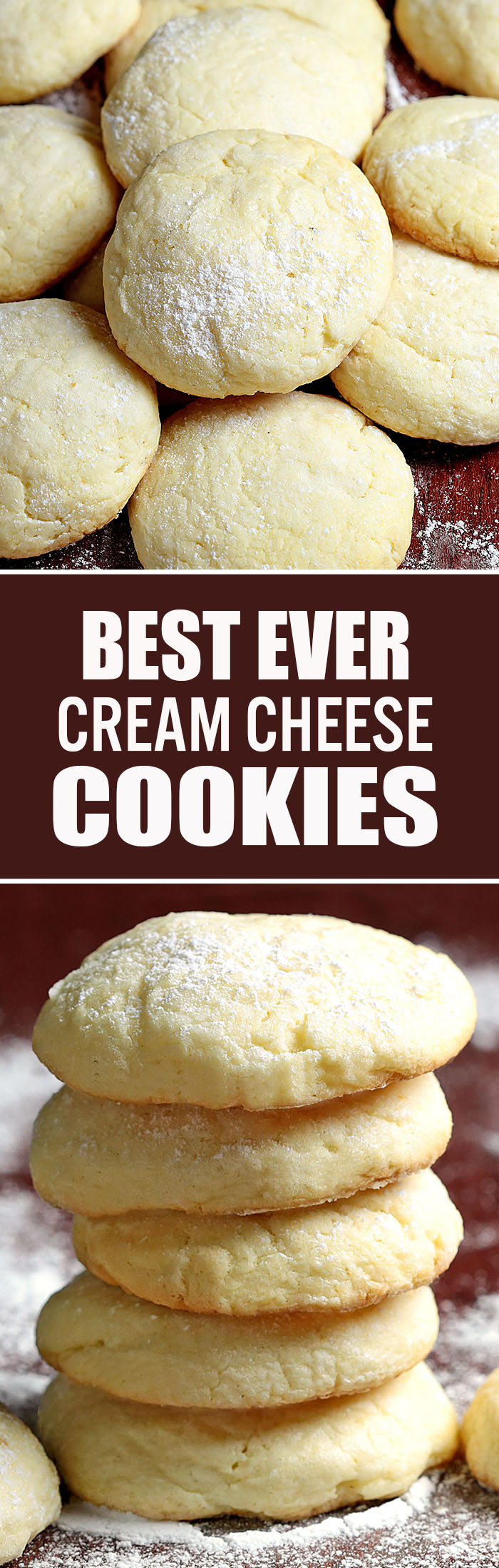 Soft, chewy, irresistible Crem Cheese Cookies and did I mention EASY?