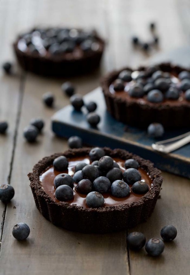 Blueberry Truffle Tartlets