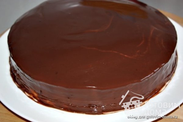 Шоколадно-малиновый торт с творожной прослойкой фото к рецепту 6