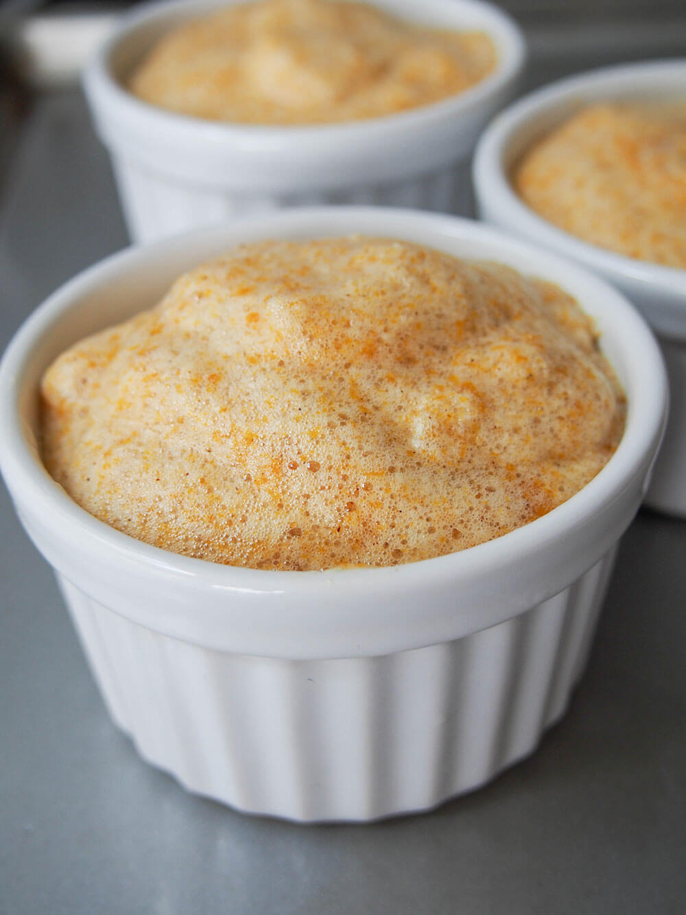 pumpkin souffle ready to bake