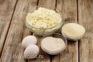 Сырники с манкой: Ингредиенты