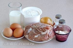 Чебуреки на кефире с мясом: Ингредиенты