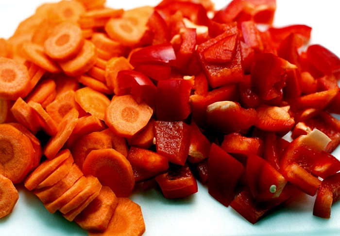 перец и морковь