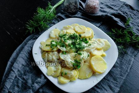 Фото рецепта Жареная картошка с молоком