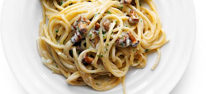 Соус с грибами и сливками для спагетти