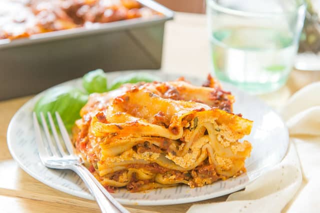 Easy Lasagna - With Quick Meat Sauce and Ricotta Filling