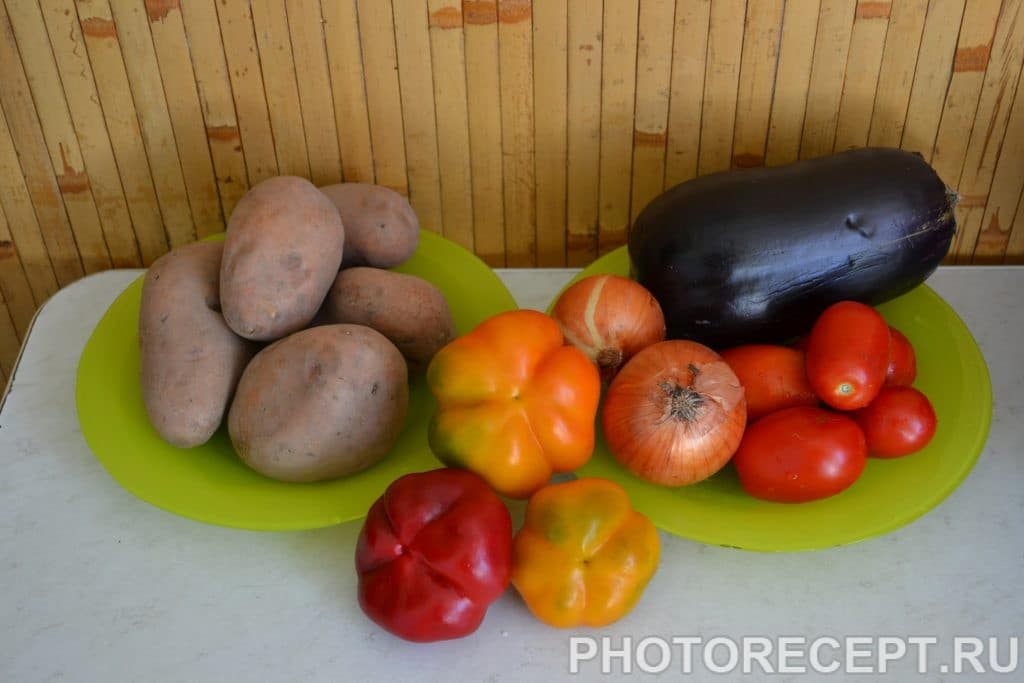 Фото рецепта - Запеченные овощи с фаршем - шаг 1