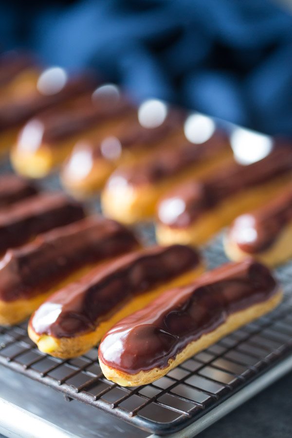 Classic Eclairs Recipe - from RecipeGirl.com